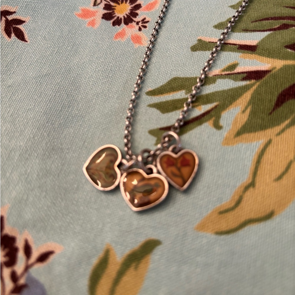 Brighton Piccadilly three heart 925 necklace